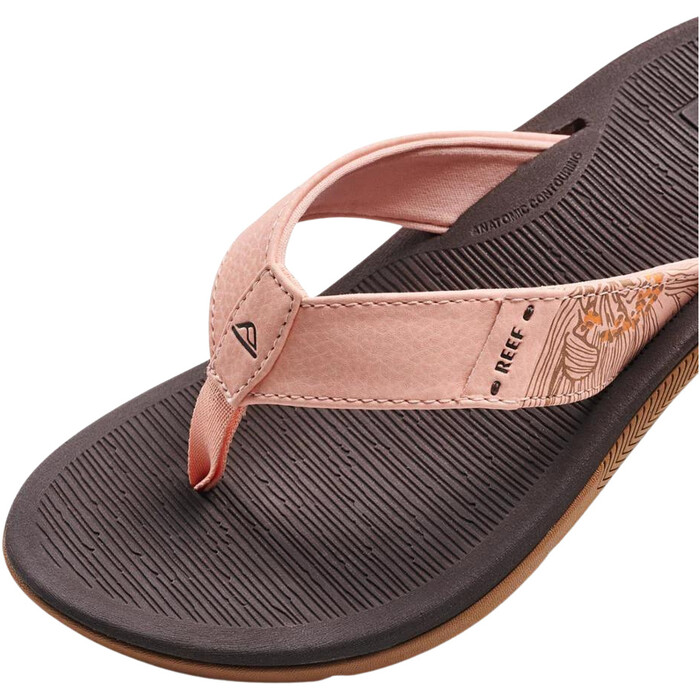 2024 Reef Womens Santa Ana Flip Flop Sandals CJ3625 - Peach Parfait